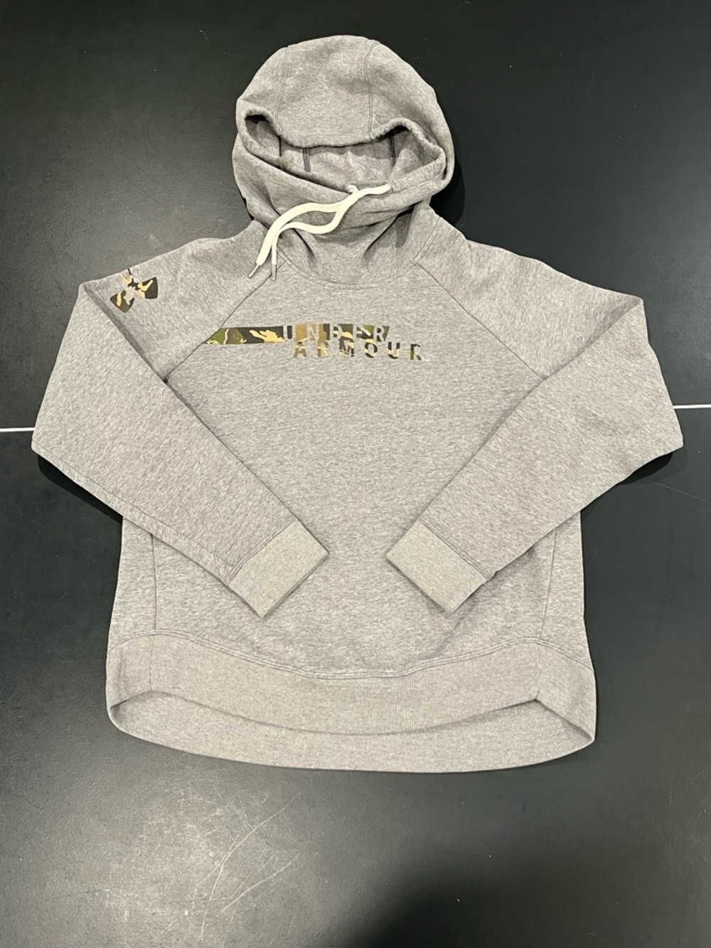 Under Armour Women’s Gray Camo Logo Hoodie
